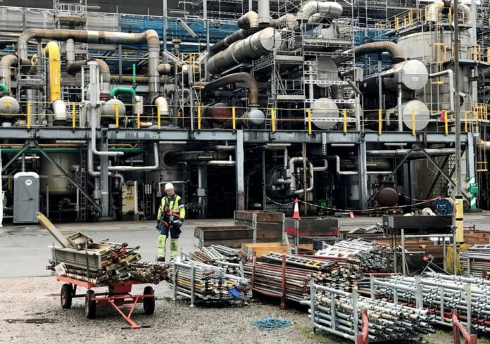Yara ammonia plant in Porsgrunn, Norway REUTERS/Lefteris Karagiannopoulos
