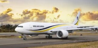 MSC го добива својот прв товарен авион