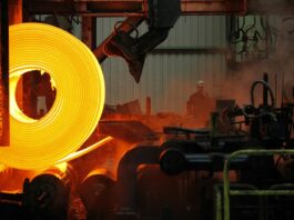 Производството на метали со пад од 20%, на метални производи од 34,3% во септември