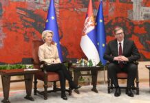 Вучиќ побарал од фон дер Лајен Србија да биде ослободена од европските царини и квоти за челикот Fon der Lajen Srbija