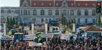 Земјоделците го блокираа пристаништето во Солун, најважното пристаниште за македонската економија