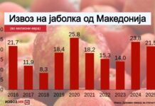 Лани се извезле помалку јаболка, но по цени највисоки во последната деценија